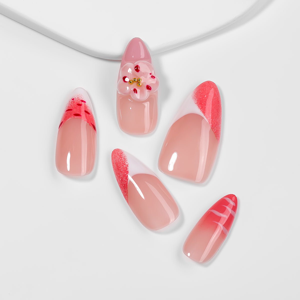 Kiokii Handmade Press - On Nails - Glamorous Nails Harmony by Kiokii and... – Press - On Nails
