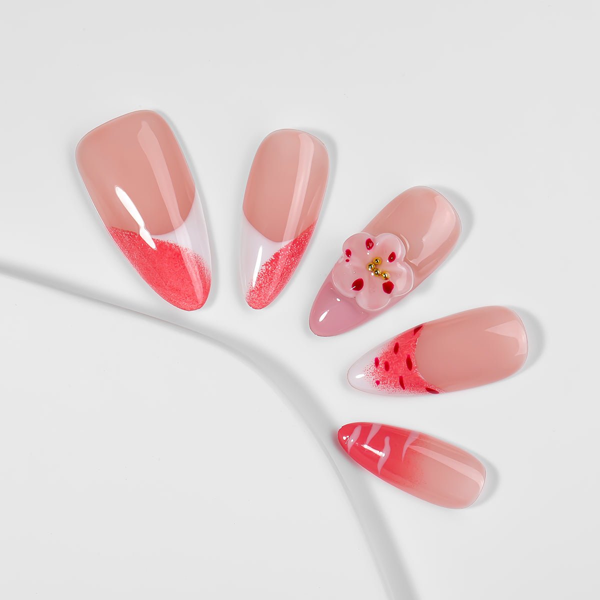 Kiokii Handmade Press - On Nails - Glamorous Nails Harmony by Kiokii and... – Press - On Nails