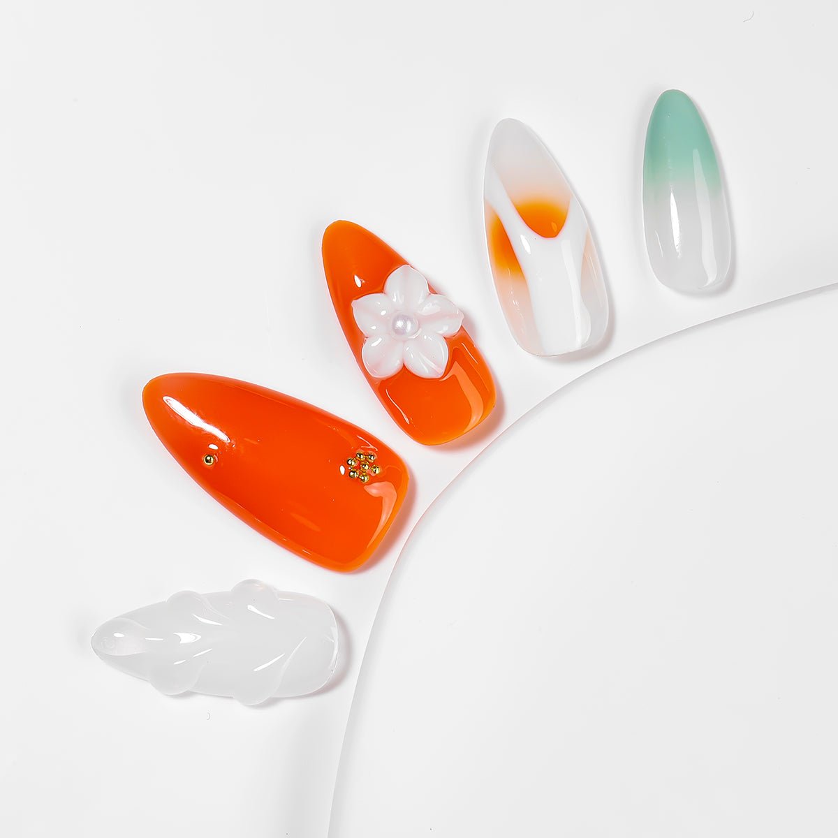 Kiokii Handmade Press - On Nails - Glamorous Nails Harmony by Kiokii and... – Press - On Nails