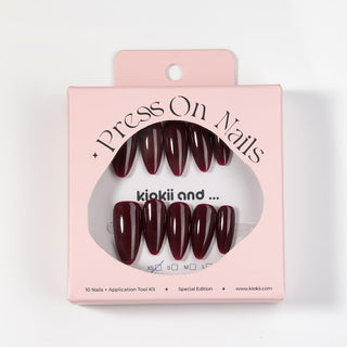 Kiokii Handmade Press - On Nails - Glamorous Ruby by Kiokii and... – Press - On Nails photo