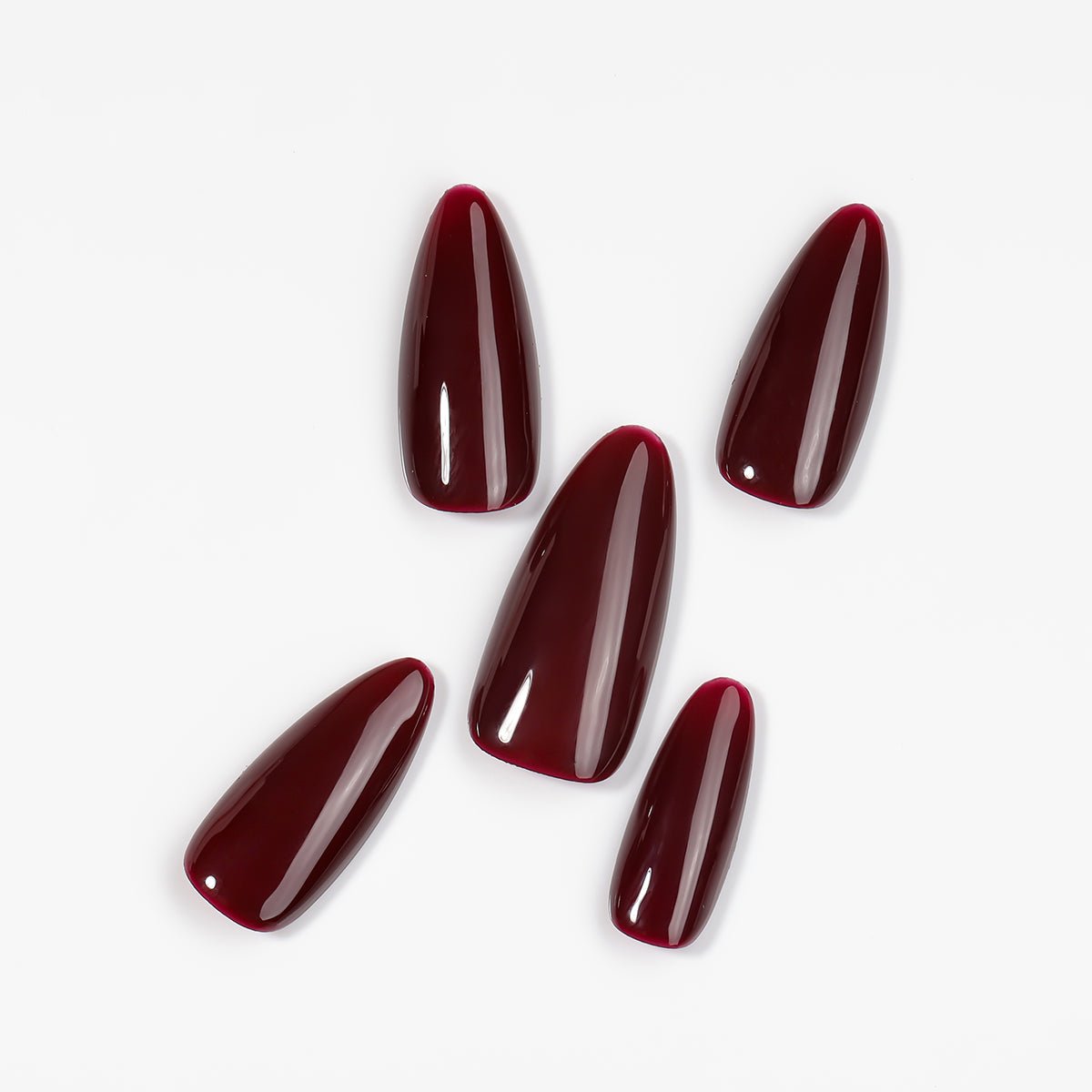 Kiokii Handmade Press - On Nails - Glamorous Ruby by Kiokii and... – Press - On Nails