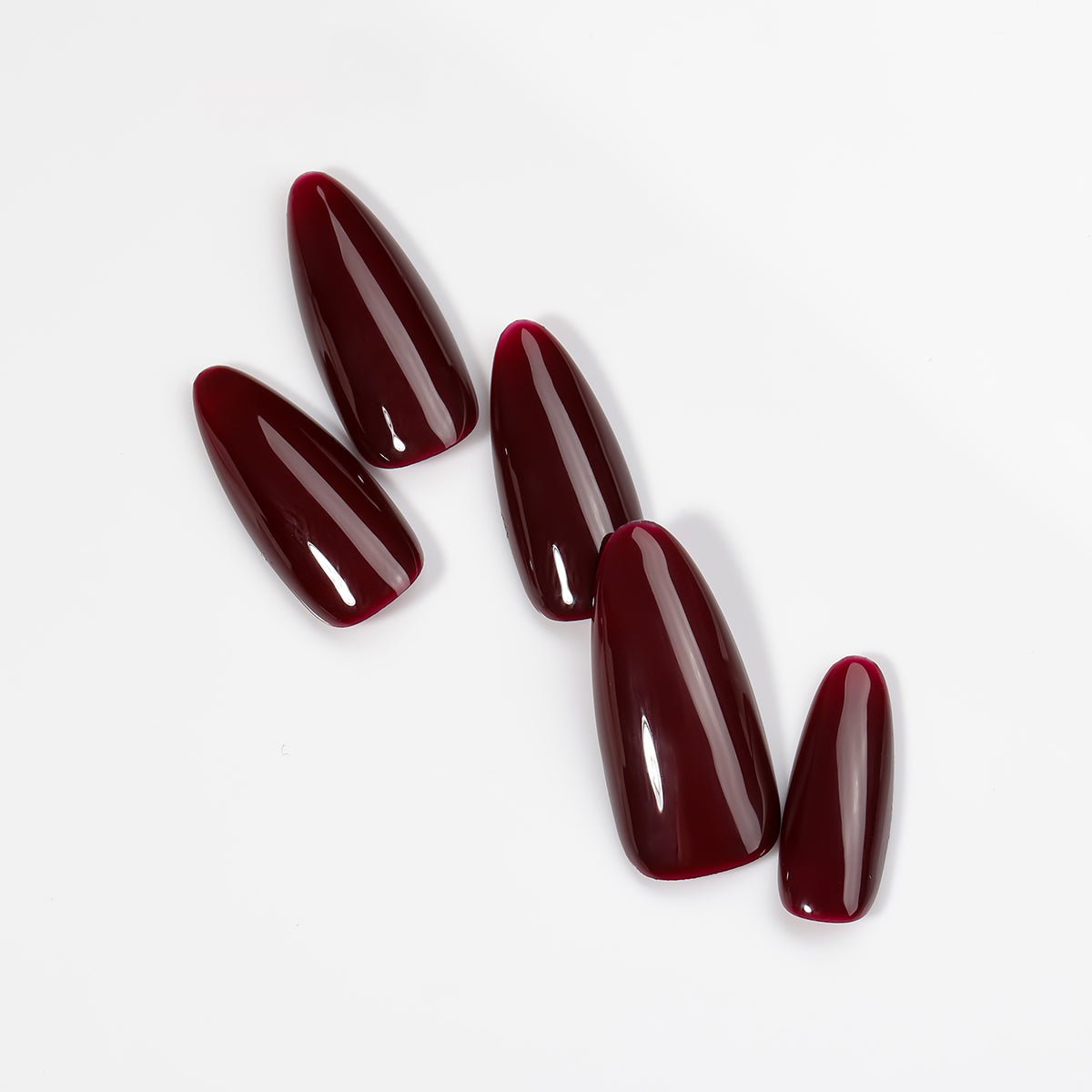 Kiokii Handmade Press - On Nails - Glamorous Ruby by Kiokii and... – Press - On Nails
