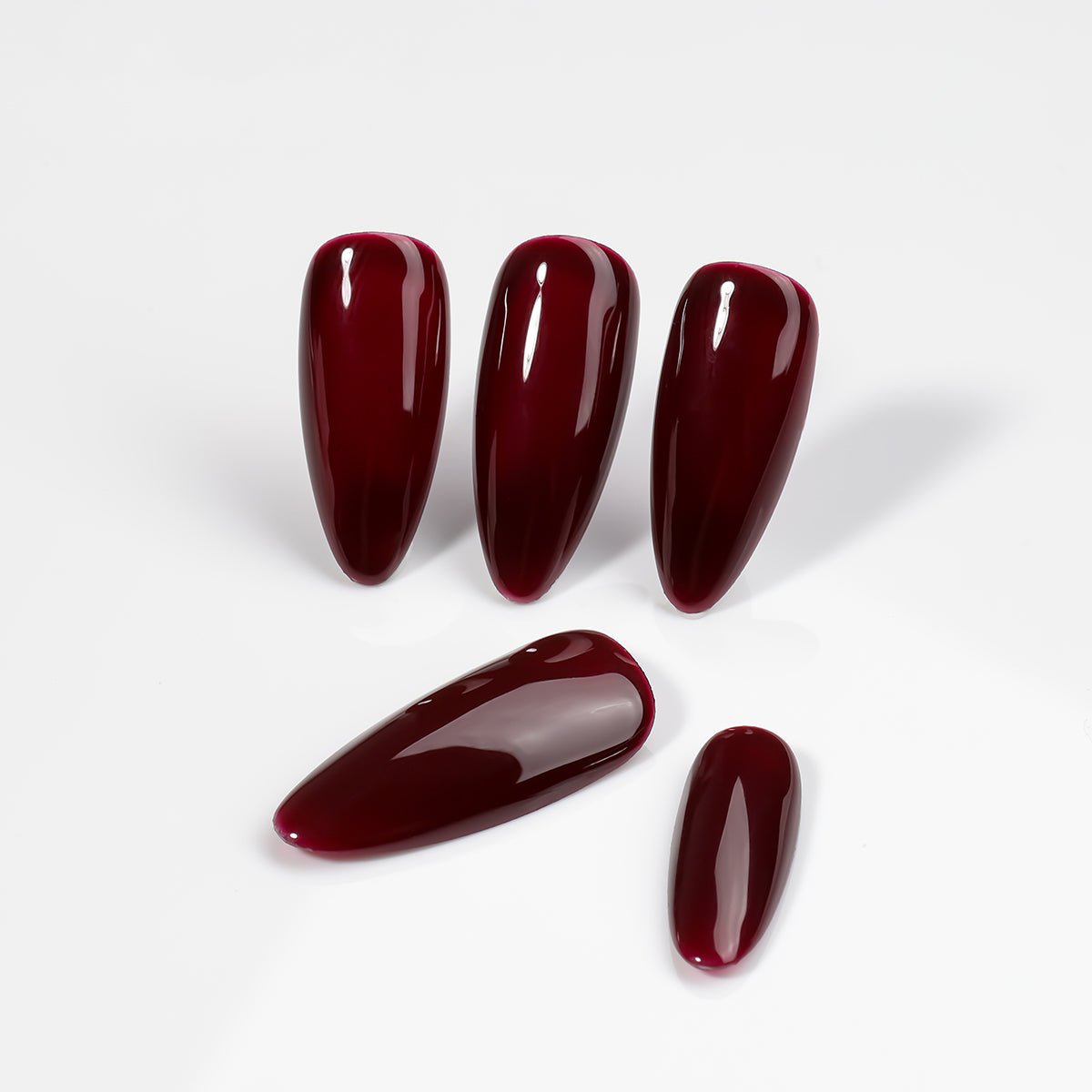 Kiokii Handmade Press - On Nails - Glamorous Ruby by Kiokii and... – Press - On Nails