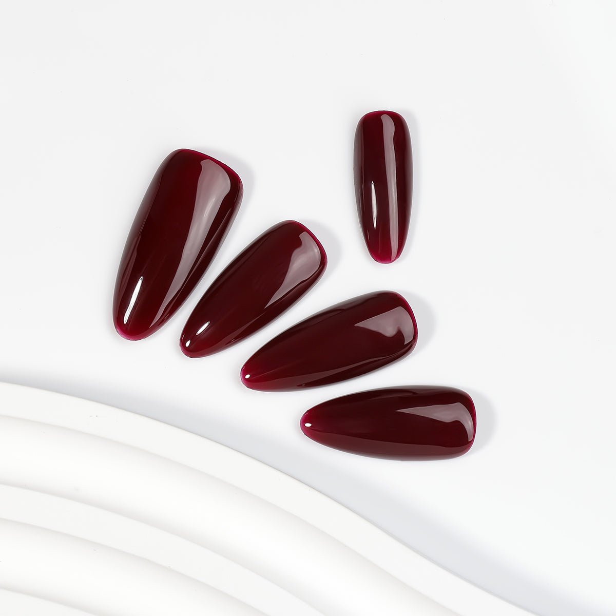 Kiokii Handmade Press - On Nails - Glamorous Ruby by Kiokii and... – Press - On Nails