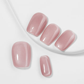 Kiokii Handmade Press - On Nails - Glamorous Soft Pink Nail Set by Kiokii and... – Press - On Nails photo