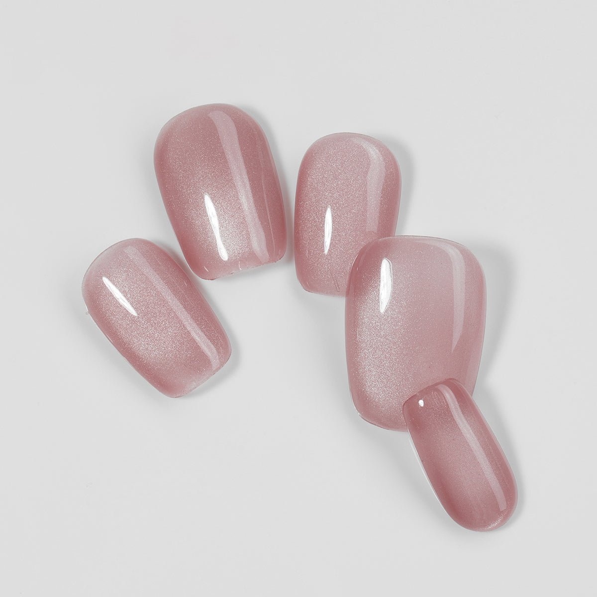 Kiokii Handmade Press - On Nails - Glamorous Soft Pink Nail Set by Kiokii and... – Press - On Nails
