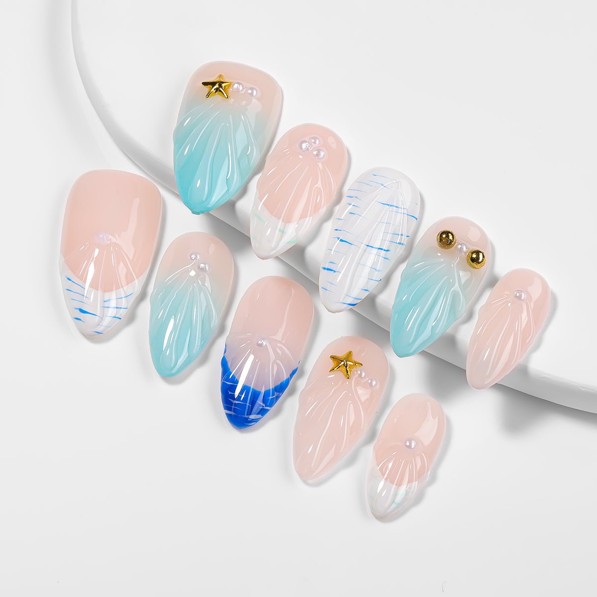 Kiokii Handmade Press - On Nails - GlamShine by Kiokii and... – Press - On Nails