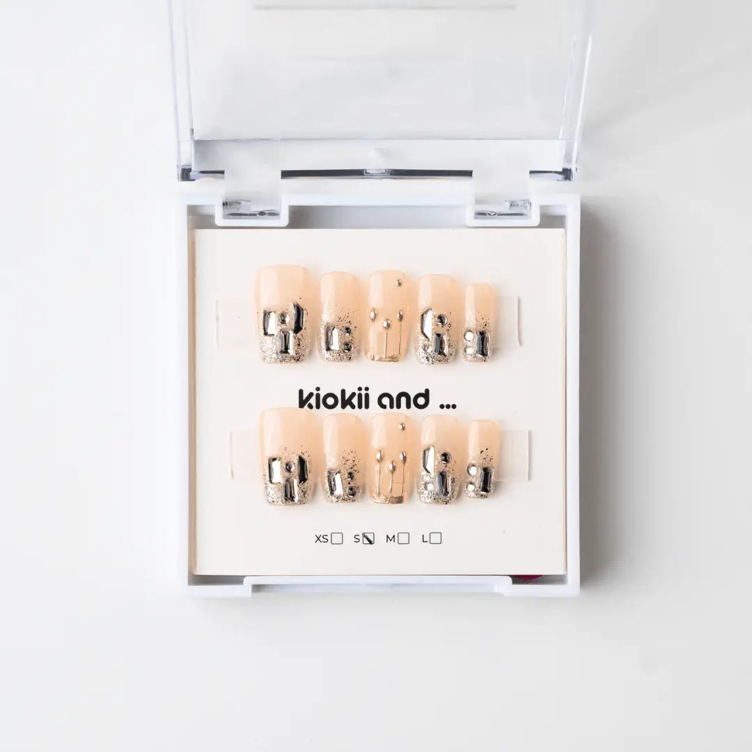 Kiokii Handmade Press - On Nails - Golden Hour by Kiokii and... – Press - On Nails