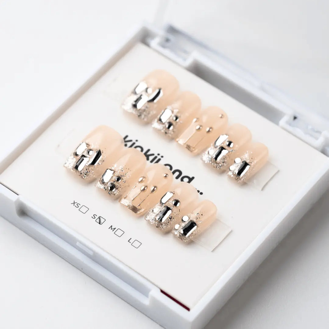 Kiokii Handmade Press - On Nails - Golden Hour by Kiokii and... – Press - On Nails