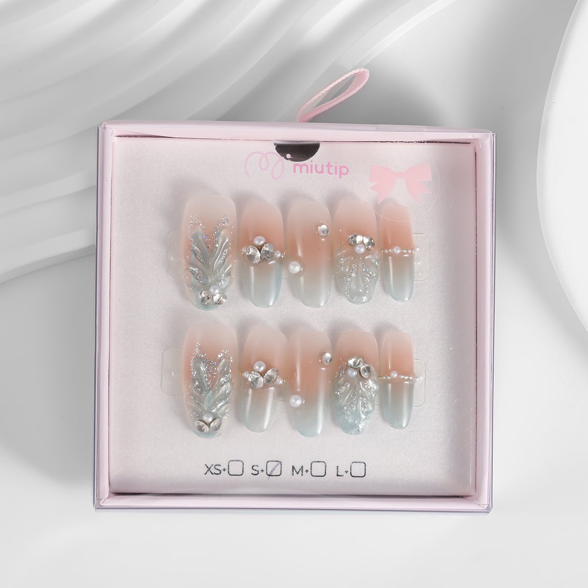 Kiokii Handmade Press - On Nails - Nude Pink Gradient by Kiokii and... – Nail Art