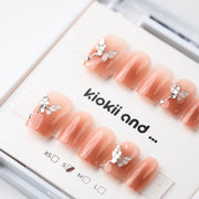 Kiokii Handmade Press - On Nails - Petal Whisper by Kiokii and... – Press - On Nails