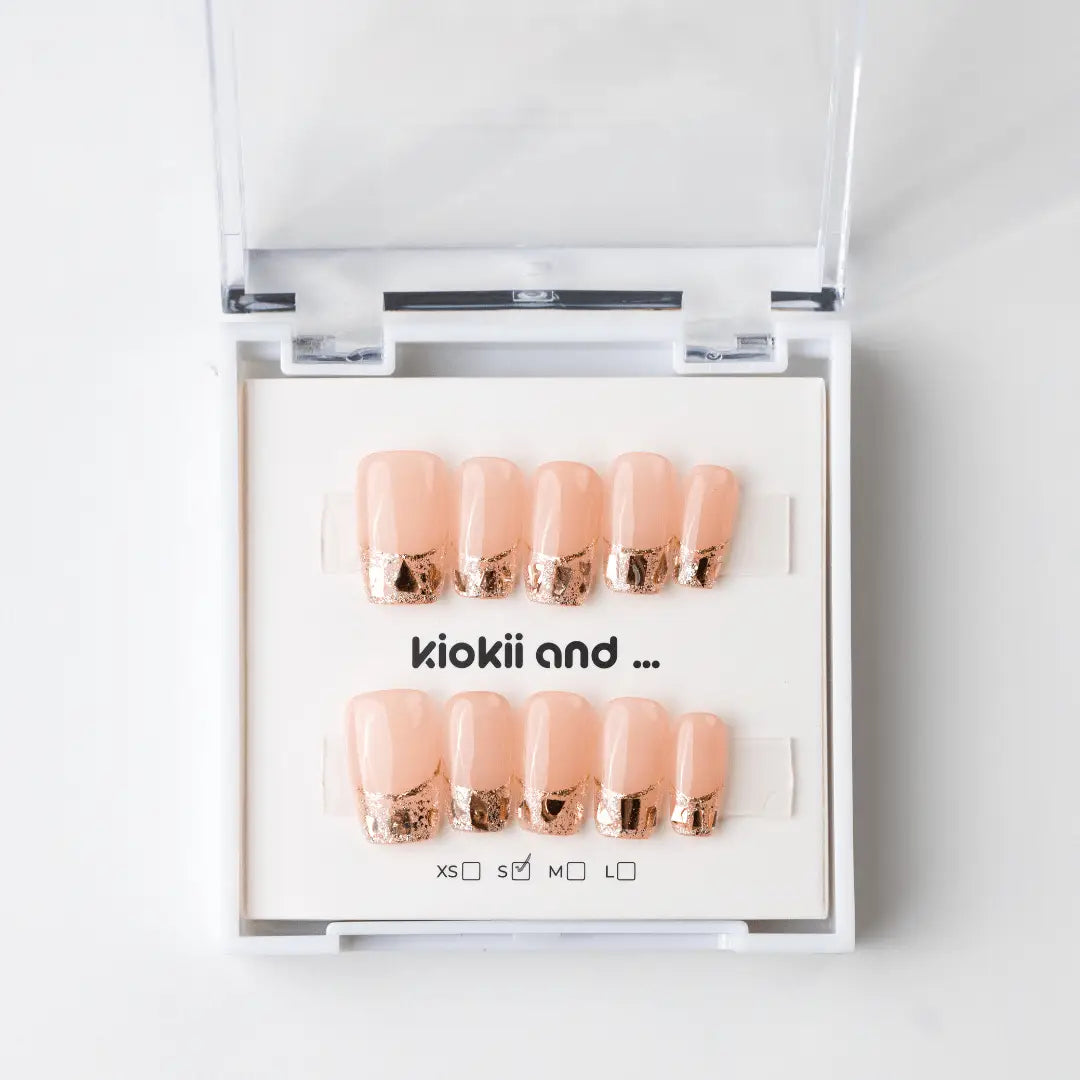 Kiokii Handmade Press - On Nails - Rose Dusk by Kiokii and... – Press - On Nails