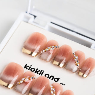 Kiokii Handmade Press - On Nails - Rosy Glow - Kiokii and... | Kiokii and...