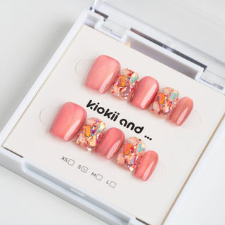 Kiokii Handmade Press - On Nails - Ruby Glow - Kiokii and... | Kiokii and...