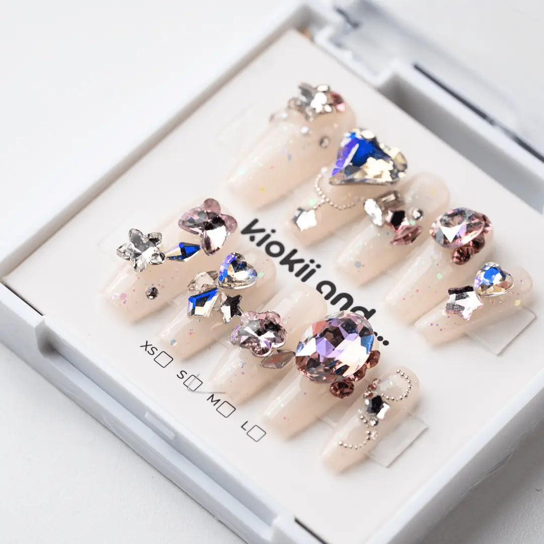 Kiokii Handmade Press - On Nails - Starlight Symphony by Kiokii and... – Press - On Nails