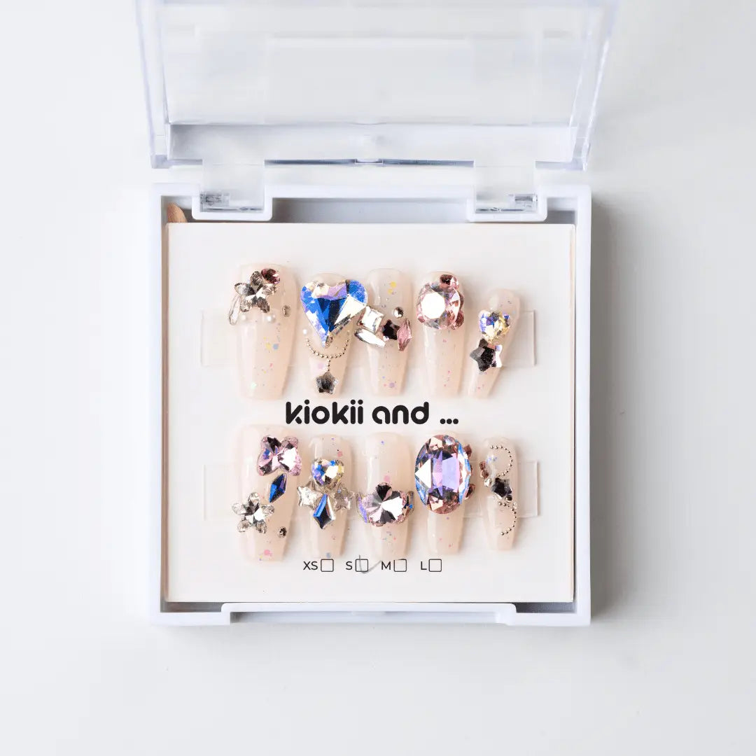Kiokii Handmade Press - On Nails - Starlight Symphony by Kiokii and... – Press - On Nails
