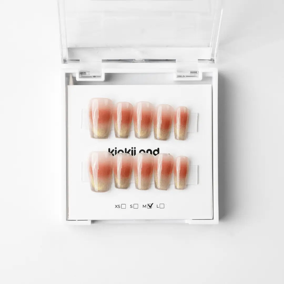 Kiokii Handmade Press - On Nails - Sunset by Kiokii and... – Press - On Nails