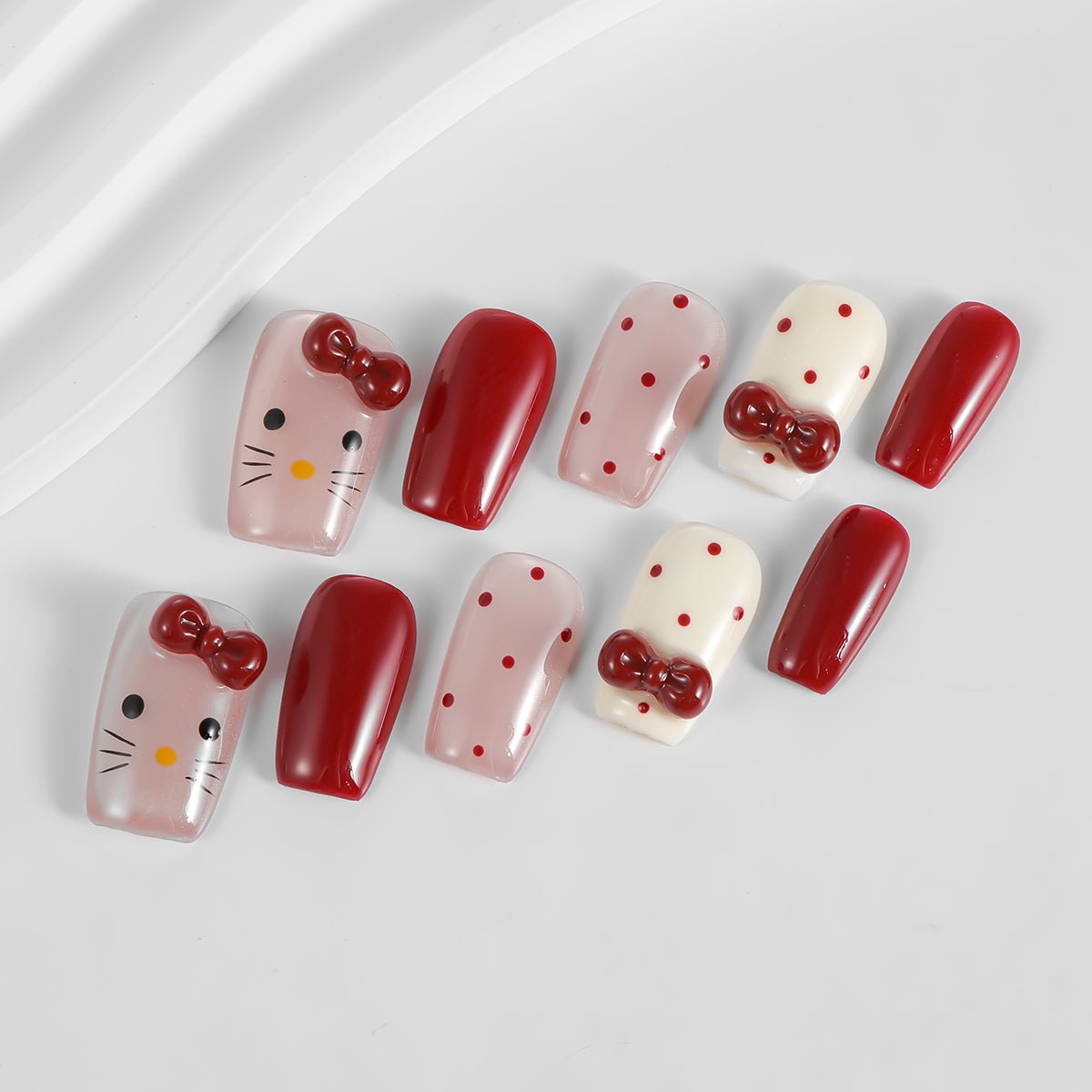 Kiokii Handmade Press - On Nails - Sweet Cherry by Kiokii and... – Nail Art