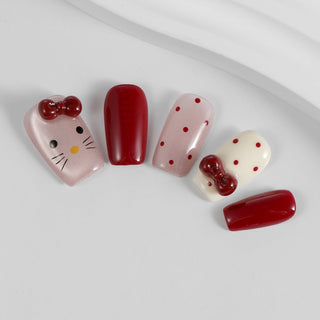 Kiokii Handmade Press - On Nails - Sweet Cherry by Kiokii and... – Nail Art photo