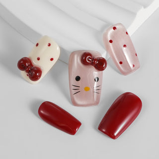Kiokii Handmade Press - On Nails - Sweet Cherry by Kiokii and... – Nail Art photo