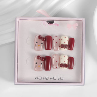 Kiokii Handmade Press - On Nails - Sweet Cherry by Kiokii and... – Nail Art photo