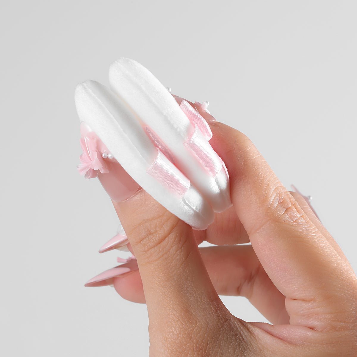 Kiokii Pink Satin Bow Powder Puffs 2pcs by Kiokii and... – Foundation Tools