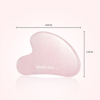 Kiokii Rose Quartz Gua Sha Stone 2pc by Kiokii and... – Body Care Tool photo