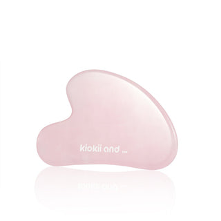 Kiokii Rose Quartz Gua Sha Stone 2pc by Kiokii and... – Body Care Tool photo