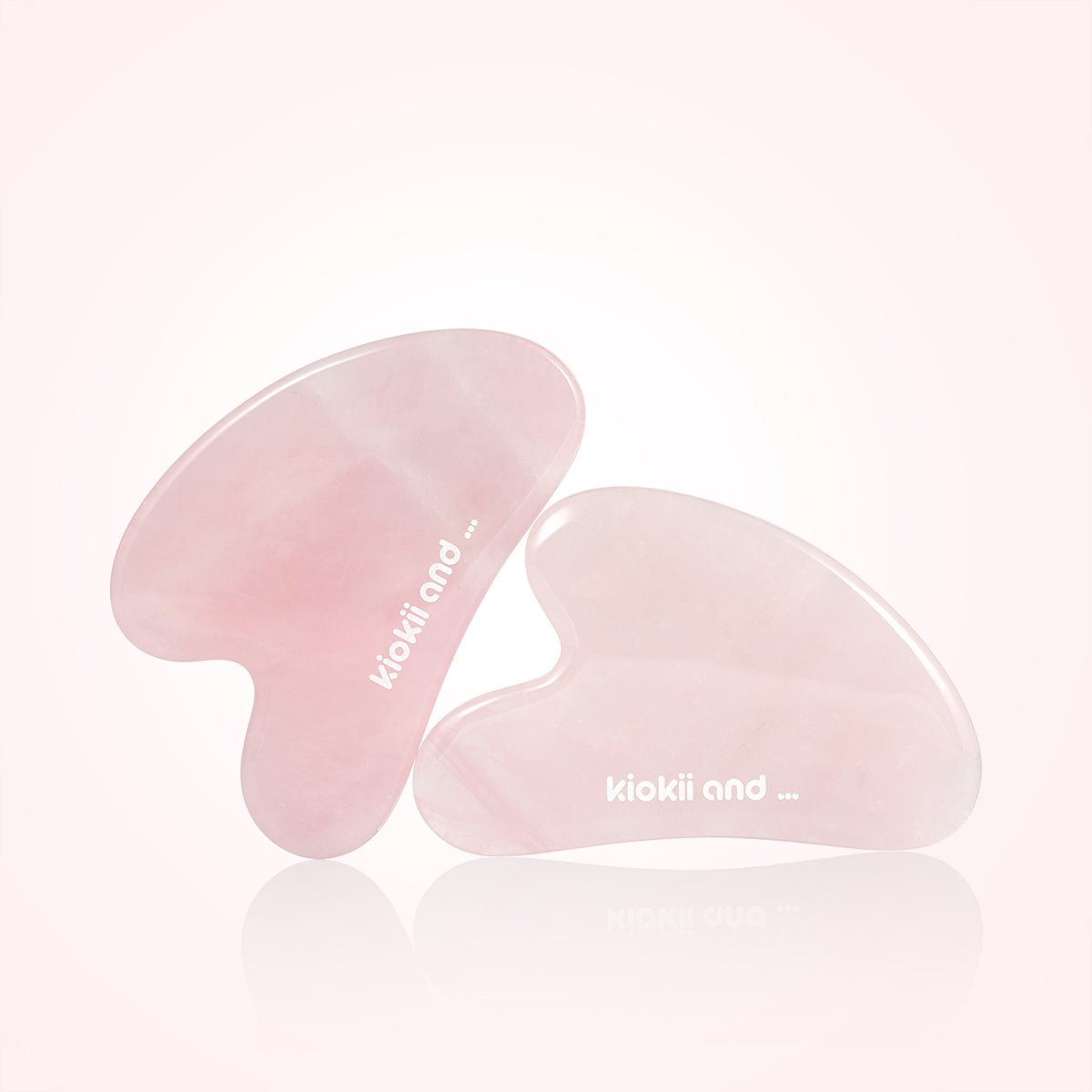 Kiokii Rose Quartz Gua Sha Stone 2pc by Kiokii and... – Body Care Tool