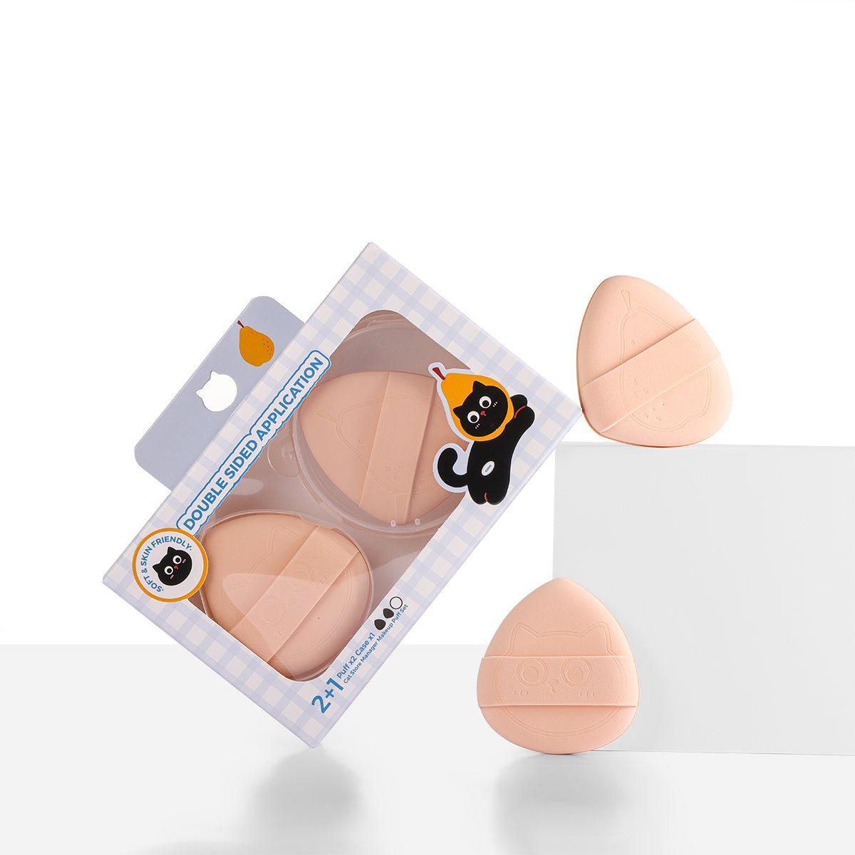 Kiokii Skin Color Soft Elastic Makeup Puffs 2 pcs by Kiokii and... – Foundation Tools