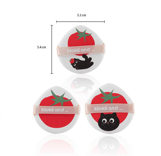 Kiokii Tomato Cat Makeup Puffs Set 3pcs by Kiokii and... – Foundation Tools photo