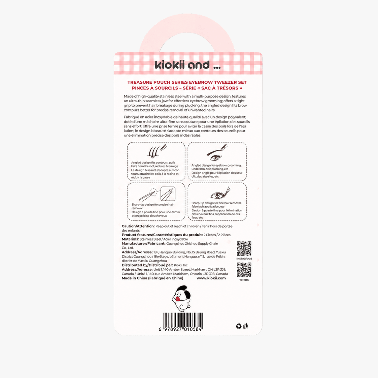 Kiokii Tweezers Set 2pcs by Kiokii and... – Beauty Tool