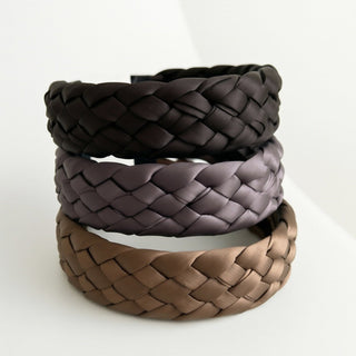 Kiokii Wide Braided Satin Headband - Elegant Non - Slip Hair Accessory (3 Colors) by Kiokii and... – Hair Accessories