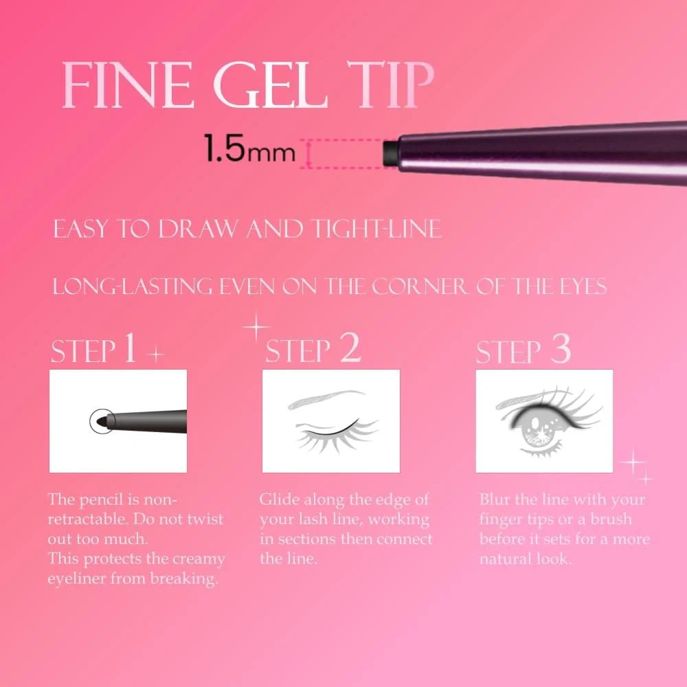 KissMe Heroine Make Long Stay Sharp Gel Liner by KissMe – Eyeliner