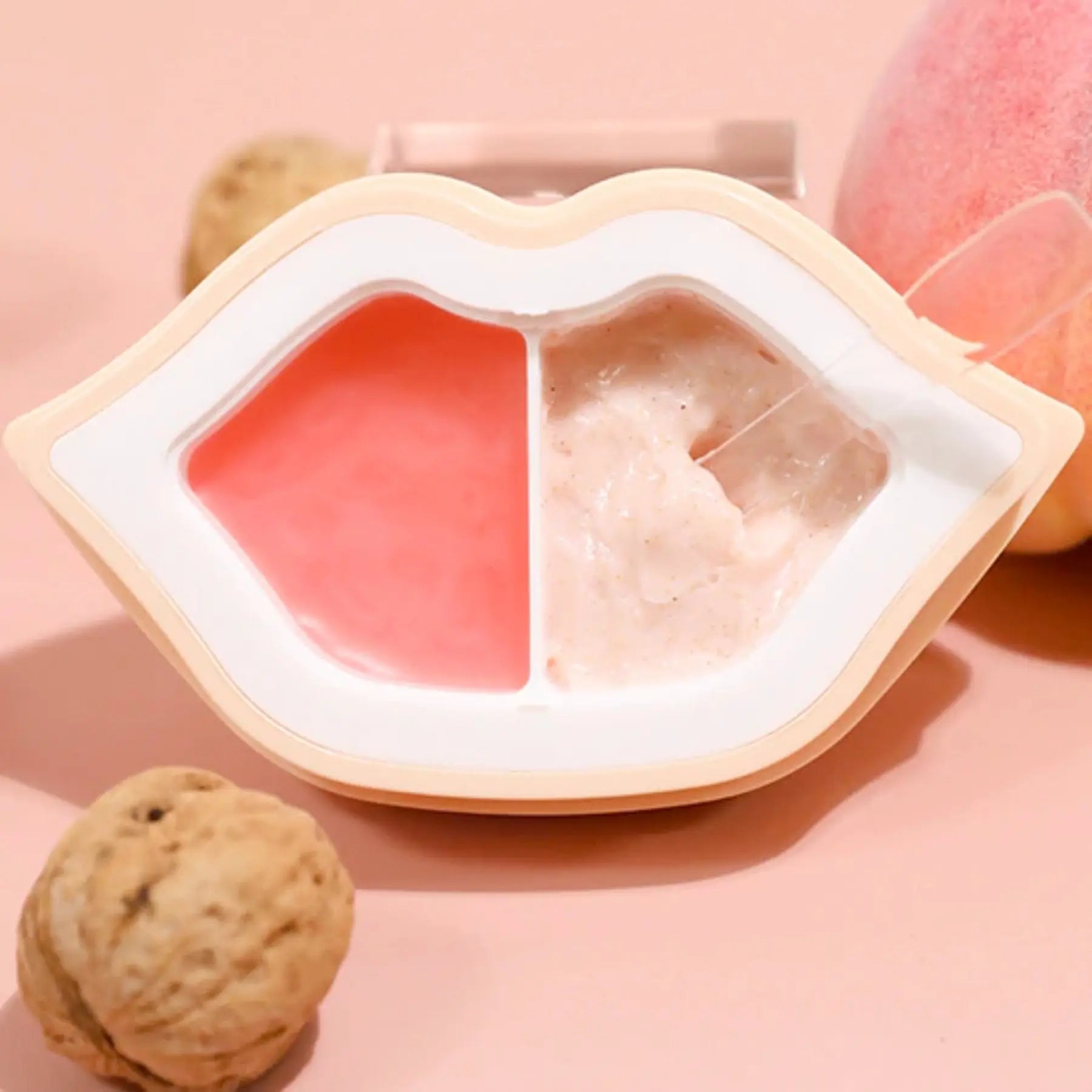 KOCOSTAR Peach Duoduo Lip Scrub & Lip Oil in Cream 21.5g by Kocostar – Lip Treatment