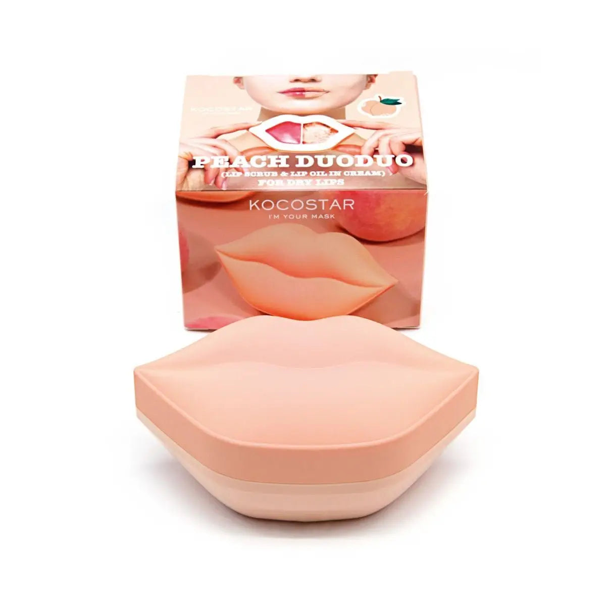 KOCOSTAR Peach Duoduo Lip Scrub & Lip Oil in Cream 21.5g by Kocostar – Lip Treatment