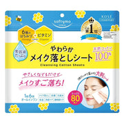 KOSE Softymo Cleansing Cotton (Honey Mild) 80 Sheets by Kose – Makeup Remover