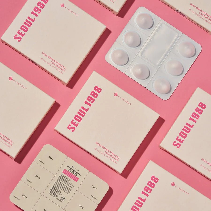KSECRET SEOUL 1988 Boosting Ball : Collagen 100% 7x5ml by KSECRET – Serum & Ampoule