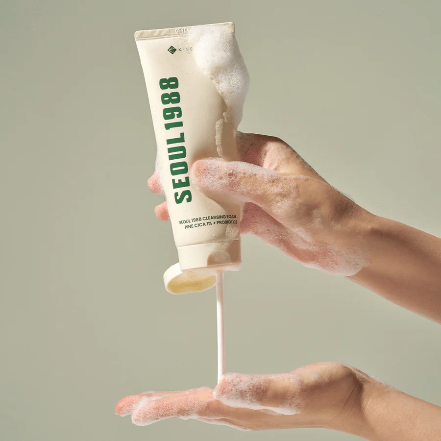 KSECRET SEOUL 1988 Cleansing Foam: Pine Cica 1% + Probiotics 150ml by KSECRET – Facial Cleanser