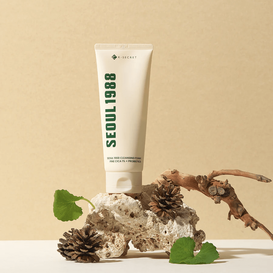 KSECRET SEOUL 1988 Cleansing Foam: Pine Cica 1% + Probiotics 150ml by KSECRET – Facial Cleanser