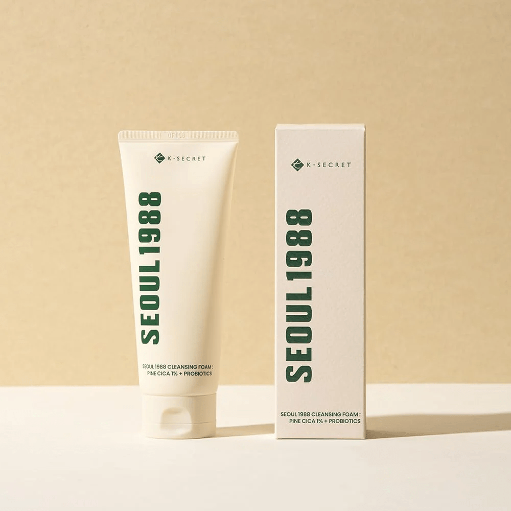 KSECRET SEOUL 1988 Cleansing Foam: Pine Cica 1% + Probiotics 150ml by KSECRET – Facial Cleanser