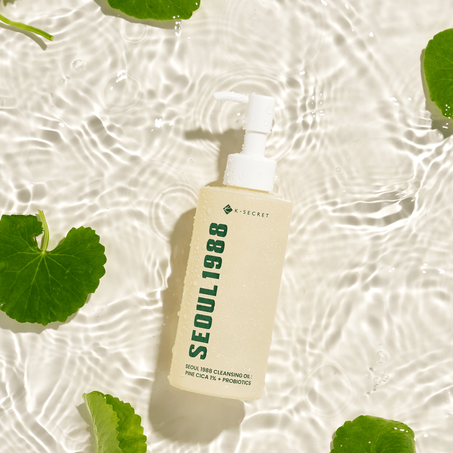KSECRET SEOUL 1988 Cleansing Oil: Pine Cica 1% + Probiotics 200ml by KSECRET – Makeup Remover