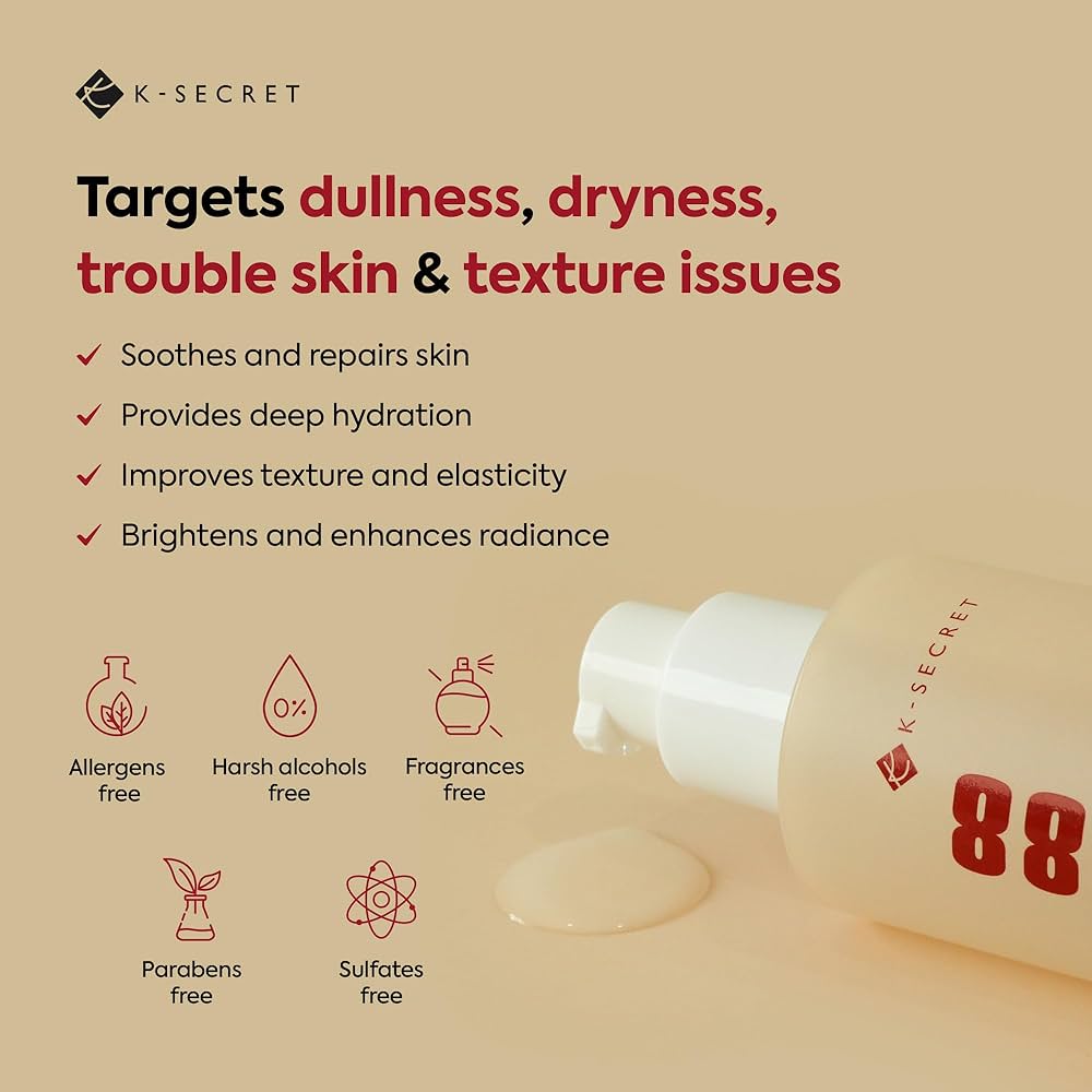 KSECRET SEOUL 1988 Essence: Snail Mucin 97% + Rice 100ml by KSECRET – Toner & Essence
