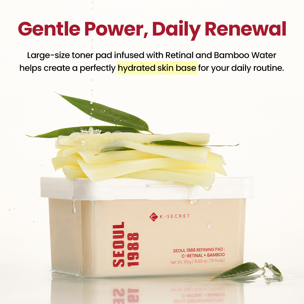 KSECRET SEOUL 1988 Refining Pad: C-Retinal + Bamboo by KSECRET – Toner Pads