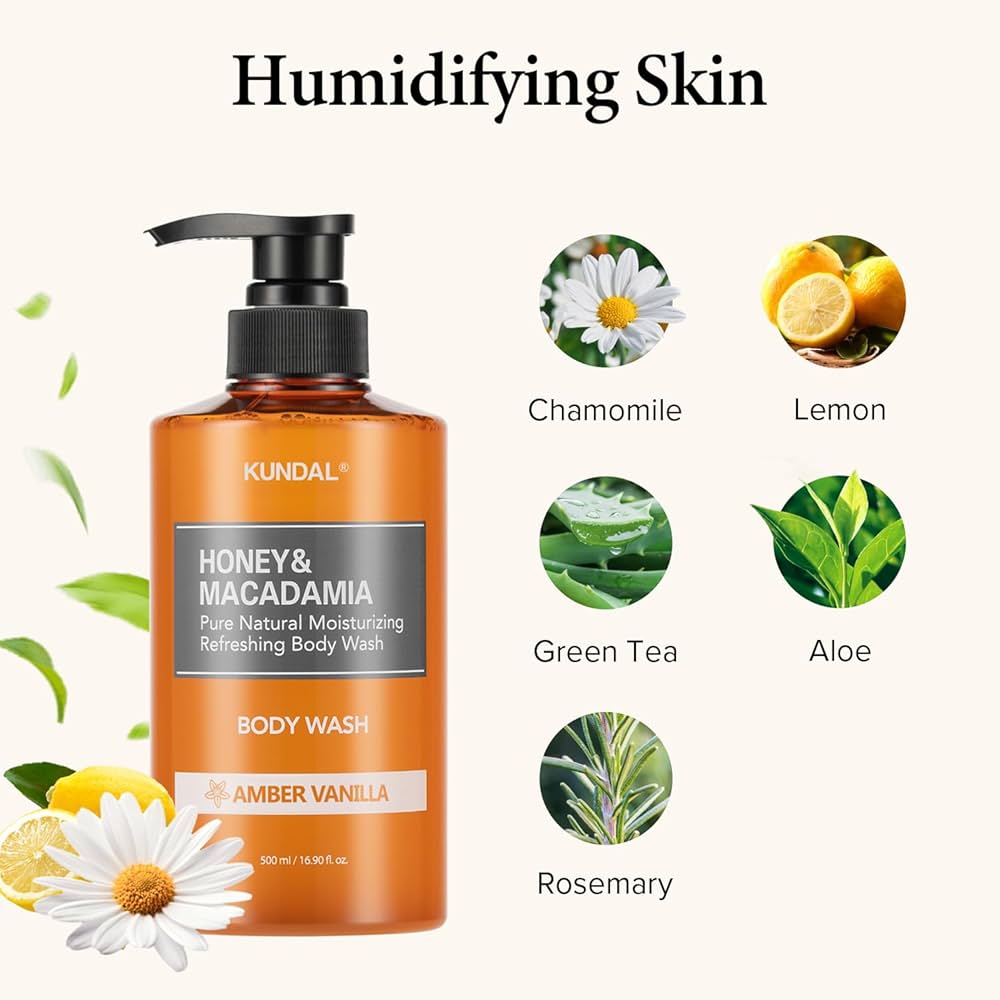 KUNDAL Honey & Macadamia Body Wash 500ml (2 Scents) by Kundal – Body Wash