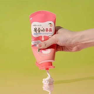 KWAILNARA Peach Milk Cleansing Foam 120ml by Kwailnara – Facial Cleanser photo