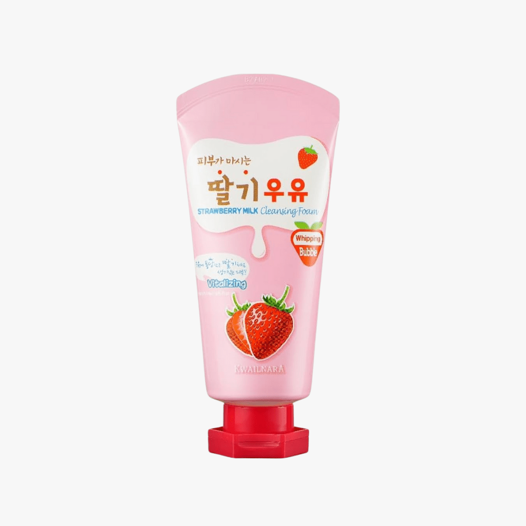 KWAILNARA Strawberry Milk Cleansing Foam 120ml by Kwailnara – Facial Cleanser