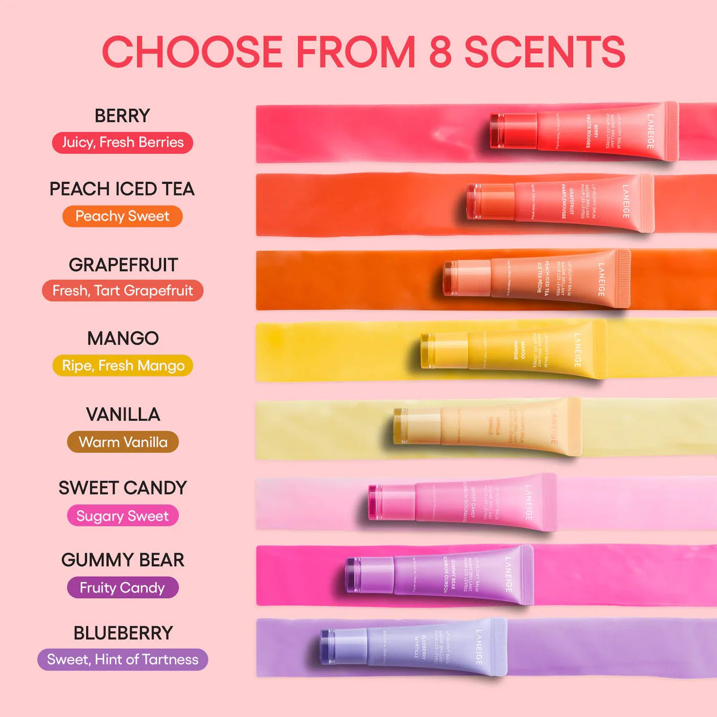 LANEIGE Lip Glowy Balm (5 Scents) by Laneige – Tinted Lip Balm