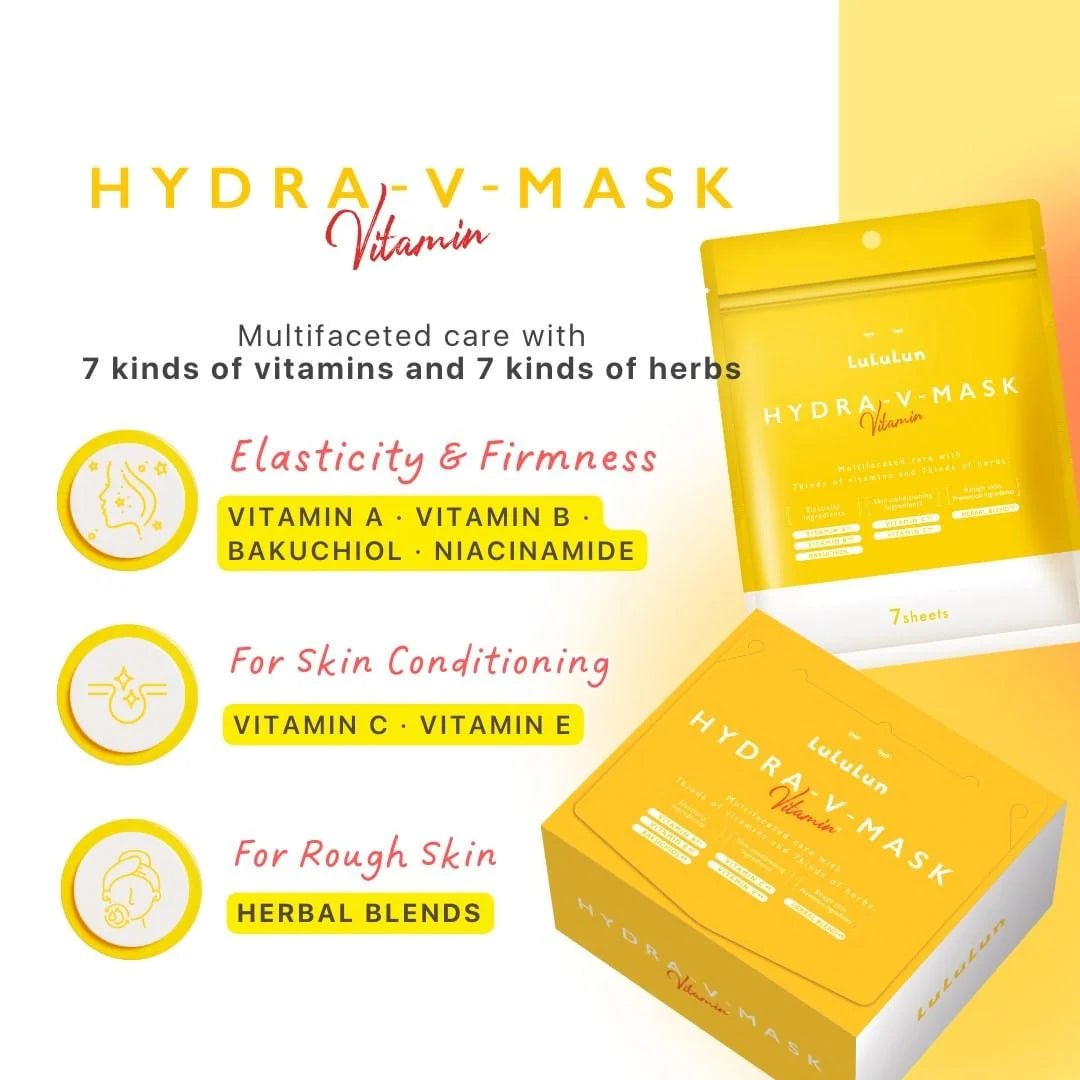 LULULUN Face Mask Hydra Vitamin (2 Sizes) by LULULUN – Sheet Mask