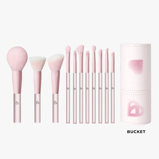 Make Up Brush Set Large Size Pink 11 - Piece - 2 Package - BLJ Cosmetics | Kiokii and...